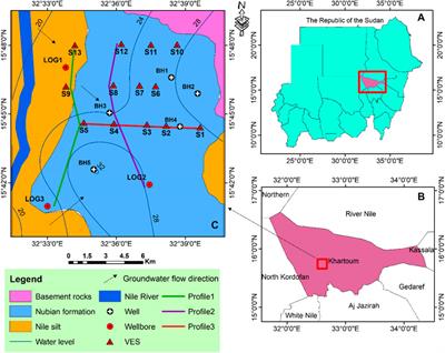 Investigation of petrophysical and hydrogeological parameters of the transboundary Nubian Aquifer system using geophysical methods